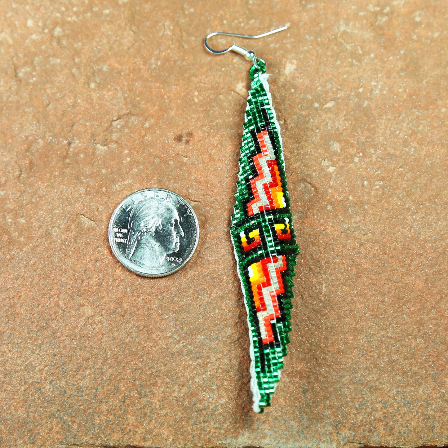 Long Twisted Diamond Earrings