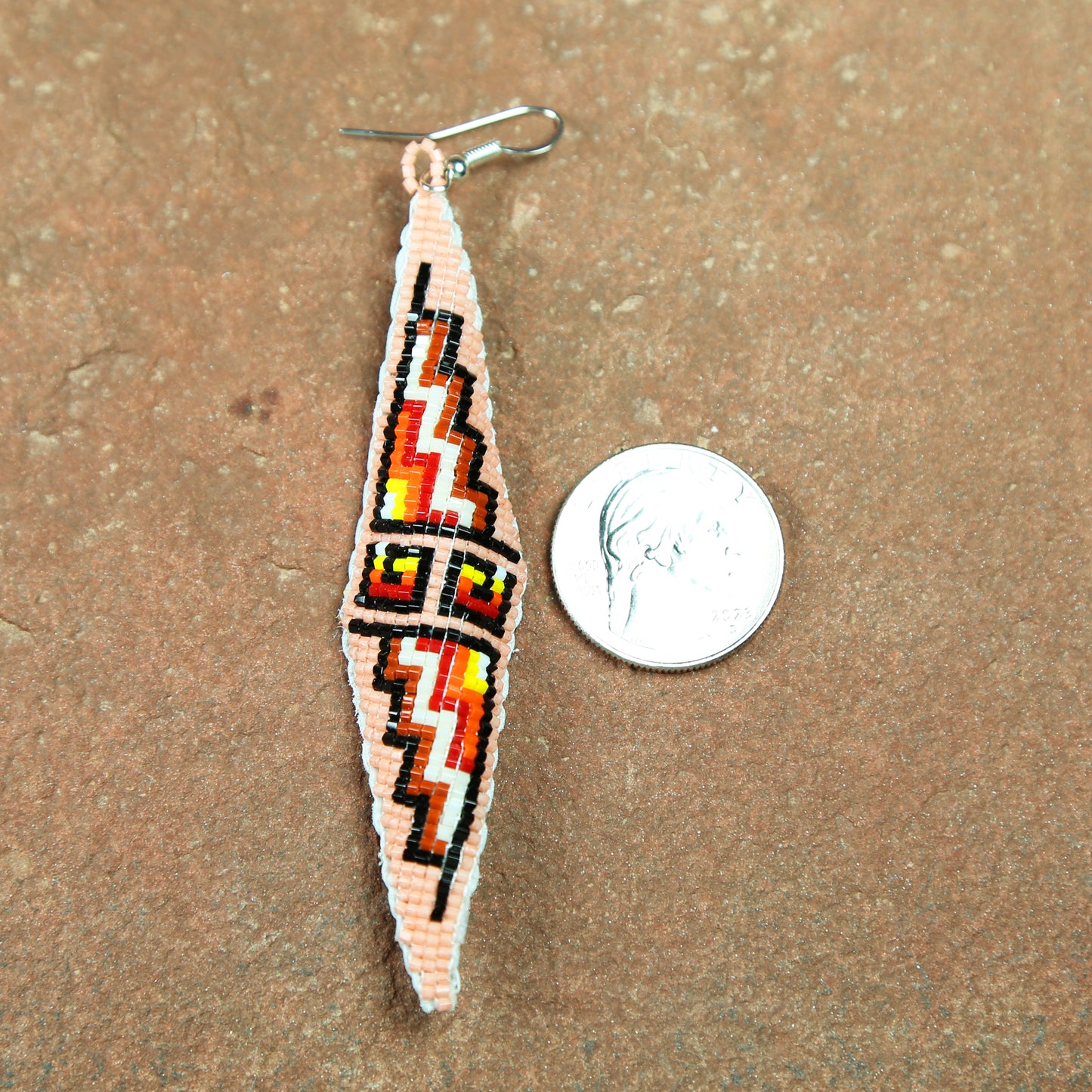 Long Twisted Diamond Earrings